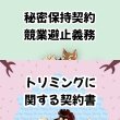 画像1: トリミングに関する契約書&秘密保持契約書　競業避止義務　ひながた　USB (1)